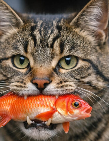 Le chat qui a ''kidnappé'' un poisson rouge… et l’a rendu vivant