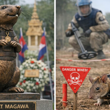 Magawa, le rat démineur devenu héros national, reçoit sa propre statue