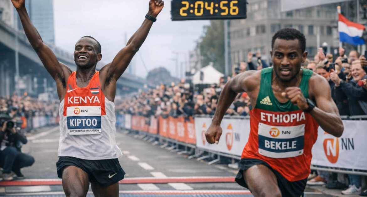 le coureur qui perd la victoire… pour avoir célébré trop tôt
