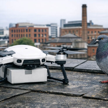 un drone livreur forcé d’atterrir… à cause d’un pigeon