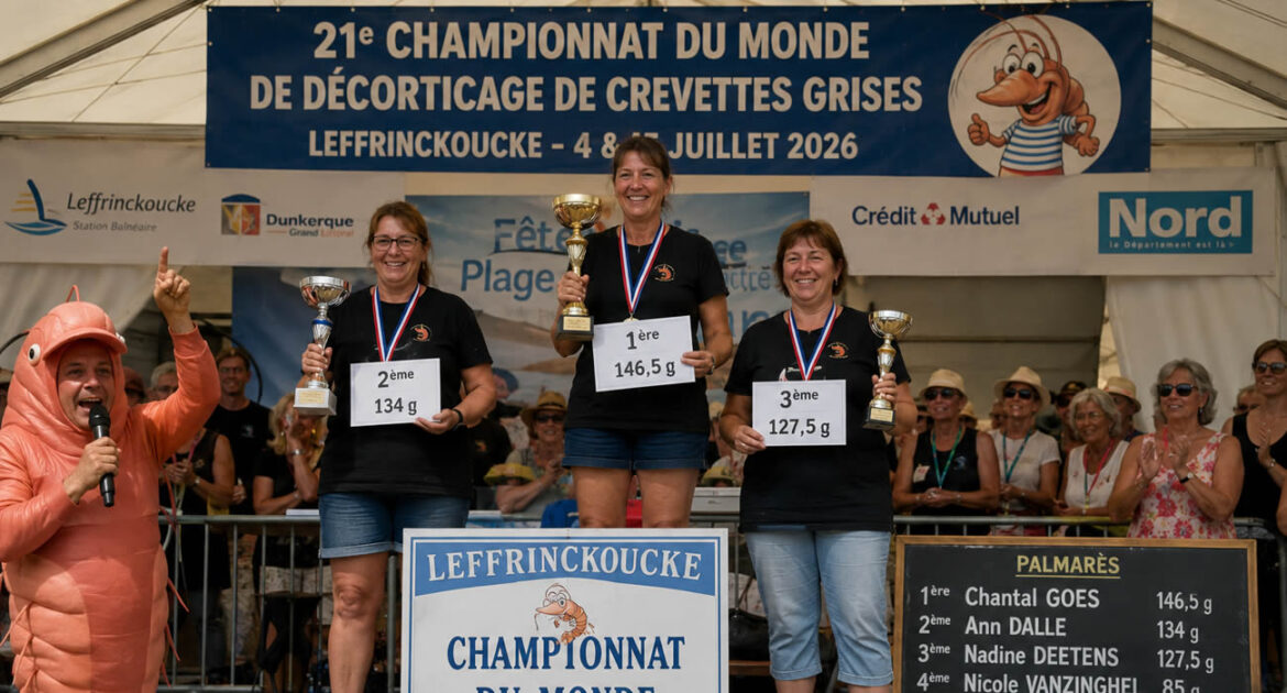 Championnes du monde de décorticage de crevettes