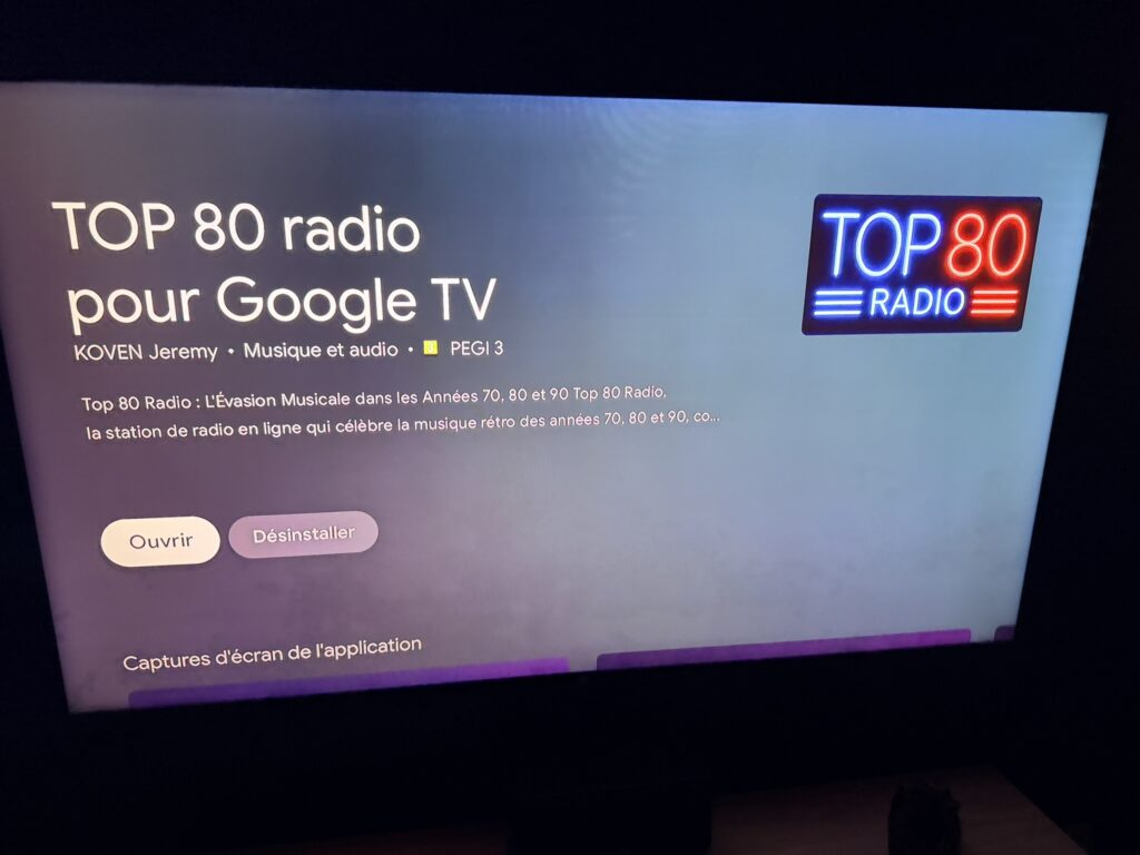 TOP 80 radio sur Google TV